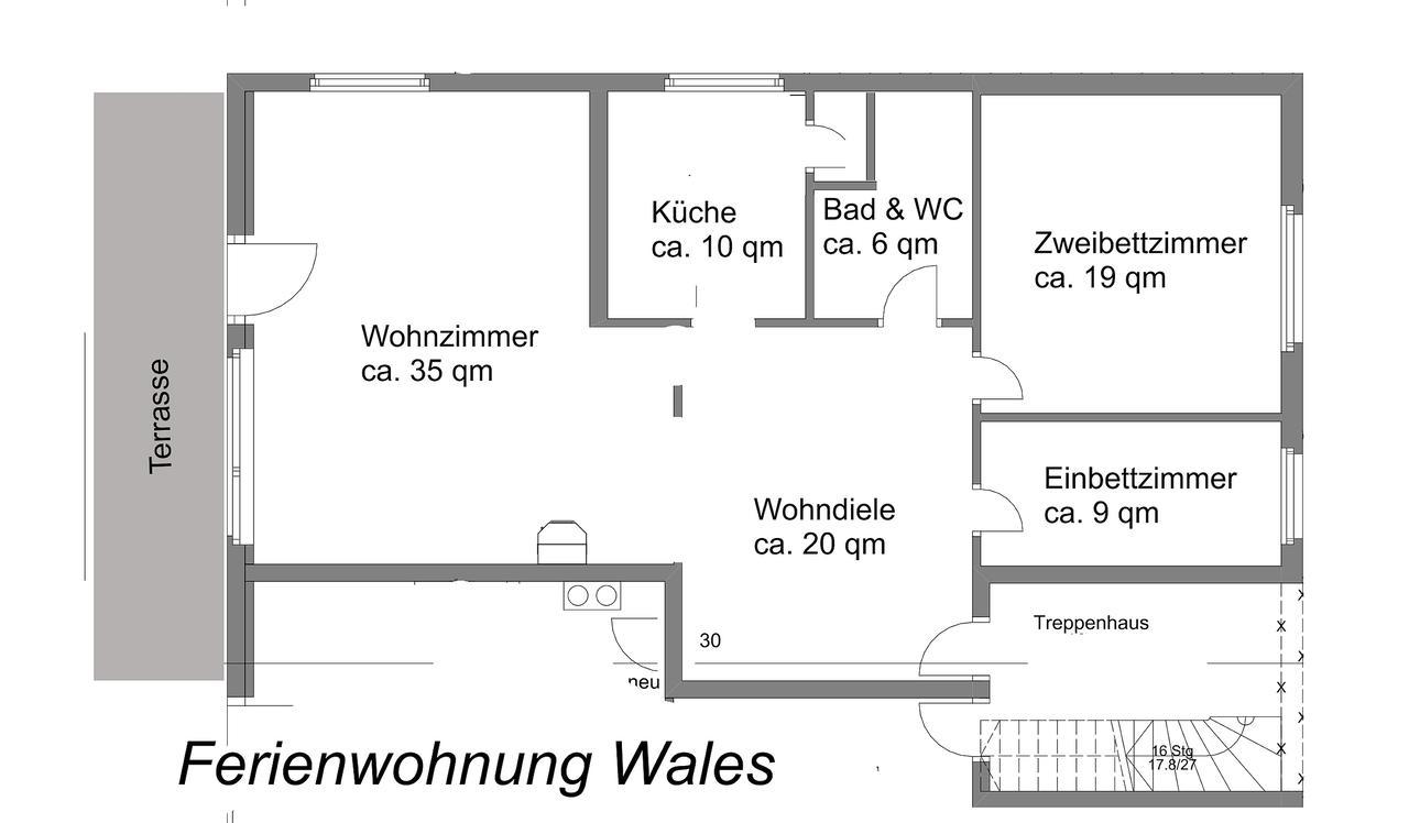 Ferienwohnung Wales im Cnauceltaidd Wegensen Exterior foto